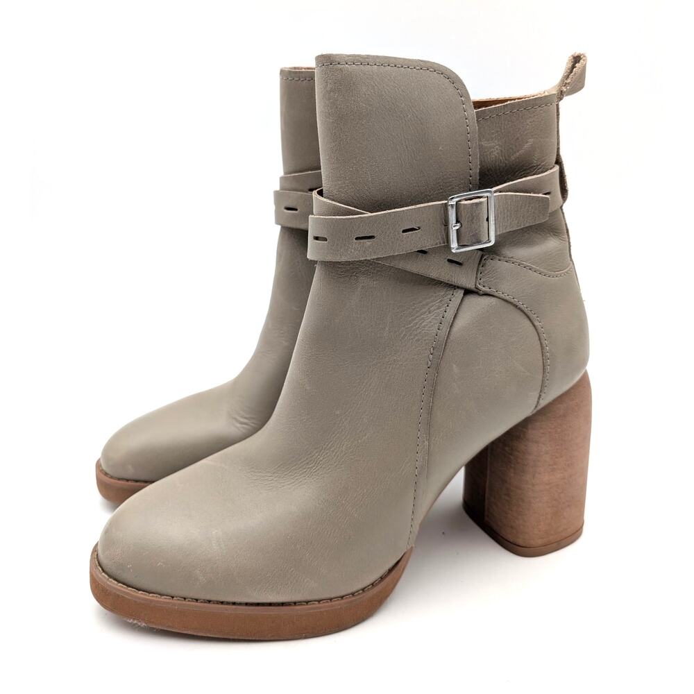 Lucky Brand Natesa Women's High Heel Ankle Boots Seneca Rock Size US8.5M EU39
